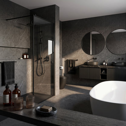 Hydraset Nero Graphite Matt 1200 x 2400 Square Edge Wall Panel