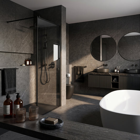 Hydraset Nero Graphite Matt 1200 x 2400 Square Edge Wall Panel