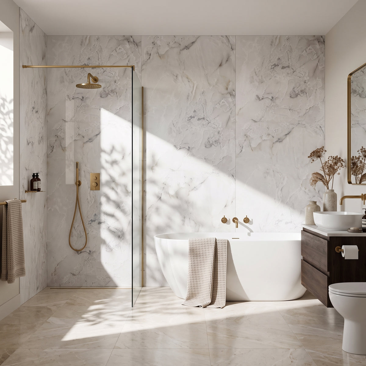 Hydraset Onyx Marble 1200 x 2400 Square Edge Wall Panel