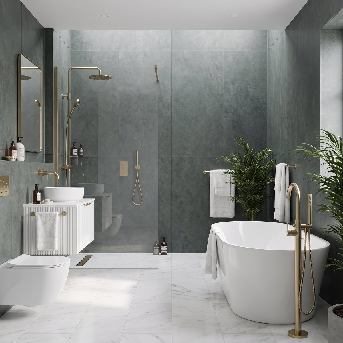 Hydraset Oyster Marble Square Edge 2400 x 1200