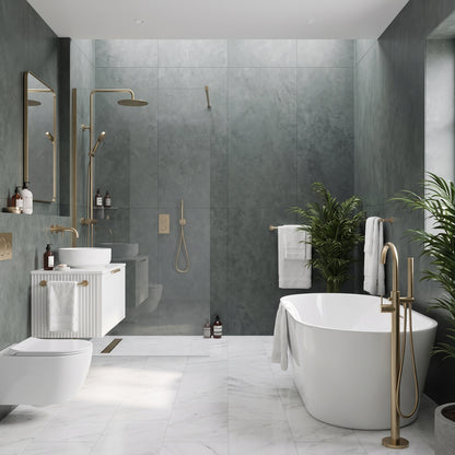 Hydraset Oyster Marble Square Edge 2400 x 1200