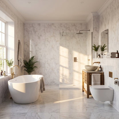 Hydraset Pure Light Marble Square Edge 2400x1200mm
