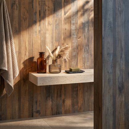 Hydraset Salvaged Plank Elm 1200 x 2400 Setlock Wall Panel