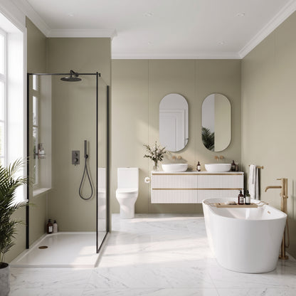 Hydraset Sage Green Matt 1200 x 2400 Square Edge Wall Panel