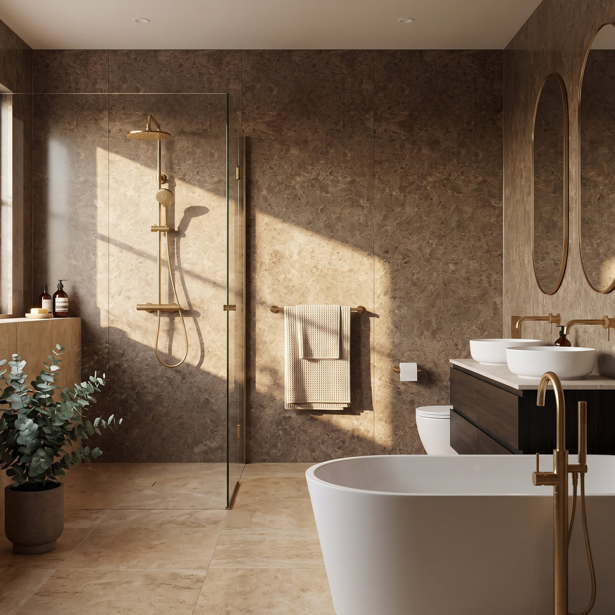 Hydraset Siena Marble 1200 x 2400 Setlock Wall Panel