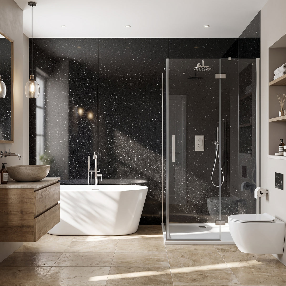 Hydraset Stardust Gloss 1200 x 2400 Square Edge Wall Panel