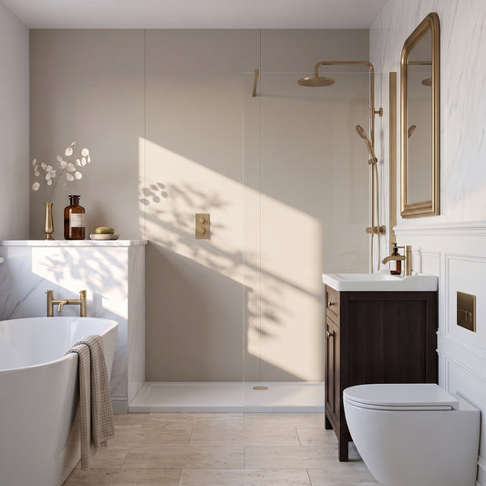 Hydraset Taupe Grey Matt 1200 x 2400 Setlock Wall Panel