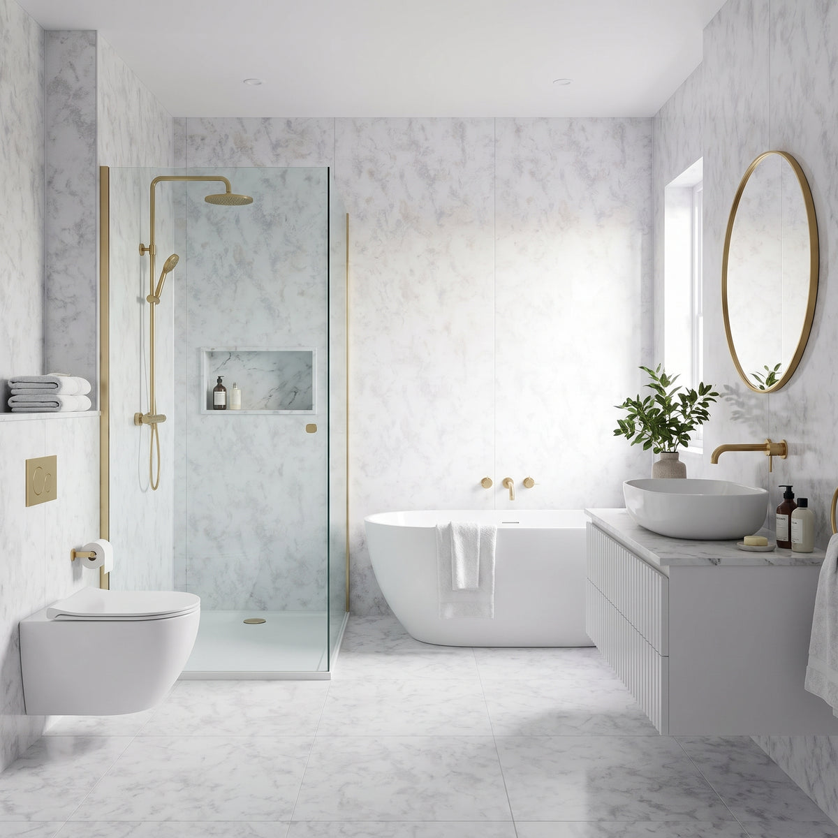 Hydraset Pure Light Marble Setlock 2400x1200mm