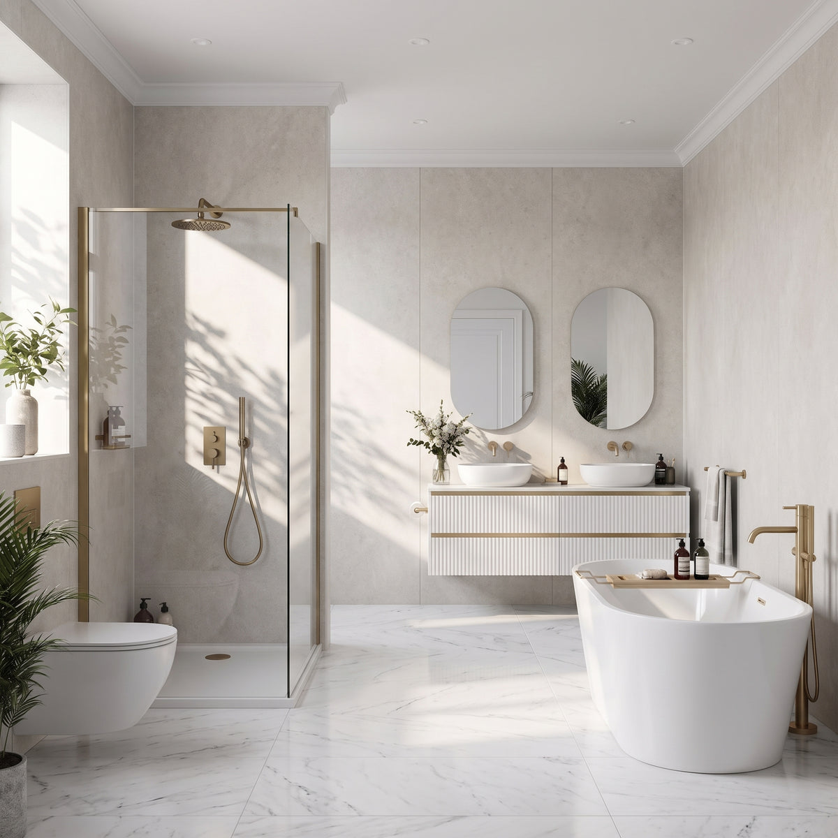 Hydraset White Mineral 1200 x 2400 Square Edge Wall Panel