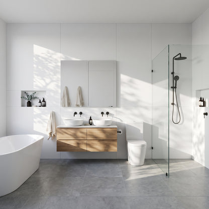 Hydraset Alpino (Matt White) Square Edge 2400 x 1200