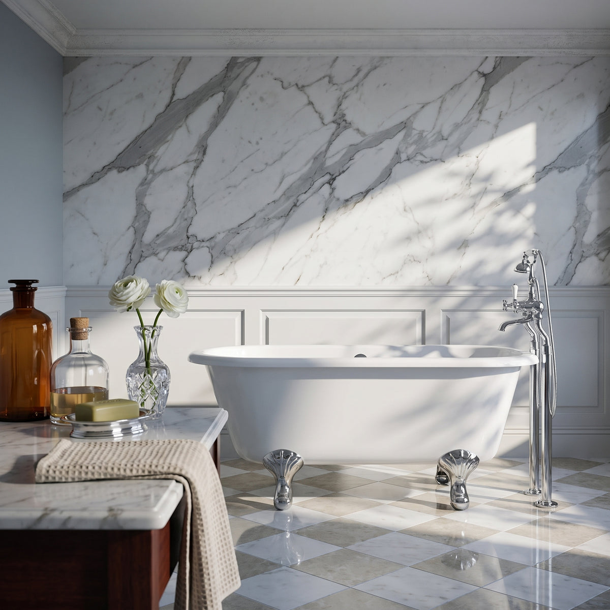 Fairford Kenilworth 1700mm Freestanding Baths - Various Feet Options-Corbel Feet