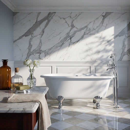 Fairford Kenilworth 1700mm Freestanding Baths - Various Feet Options-Corbel Feet