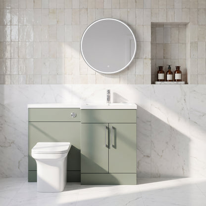 Fairford Union Style Slab Matt Lux Green 1200mm L Shape Right Hand Combination Pack