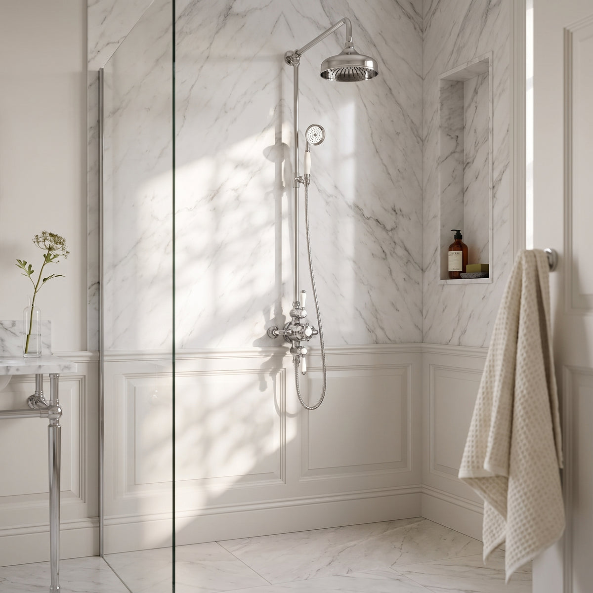 Fairford Winchester Exposed Traditional Dual Outlet Shower Kit