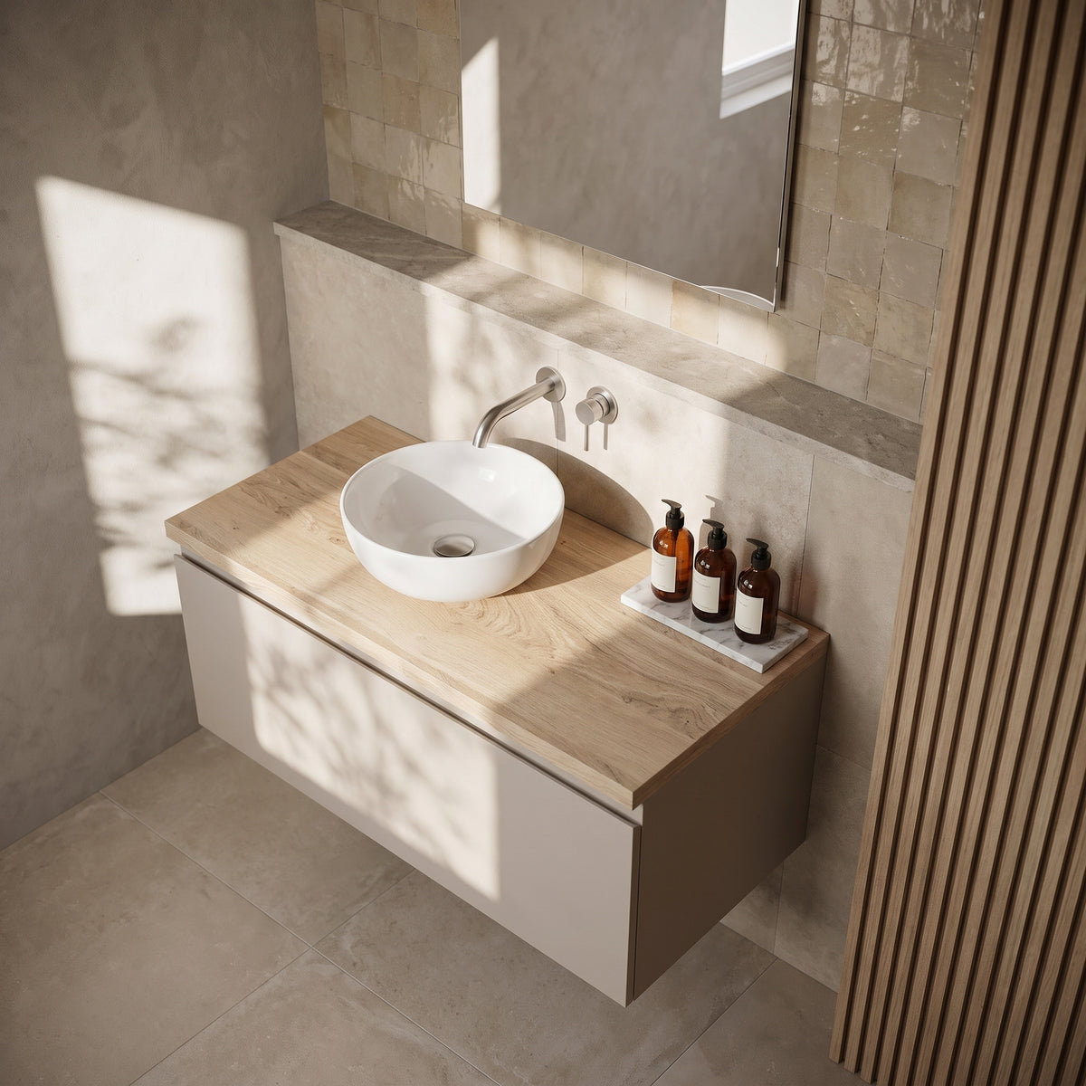 Fairford Bleached Oak Co-ordinating Worktop 800 x 390 x 18mm