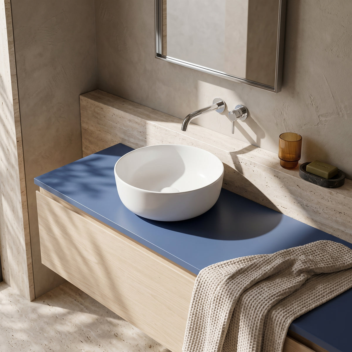 Fairford Satin Blue Co-ordinating Worktop 1200 x 390 x 18mm
