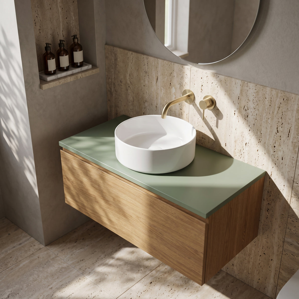 Fairford Satin Green Co-ordinating Worktop 800 x 390 x 18mm