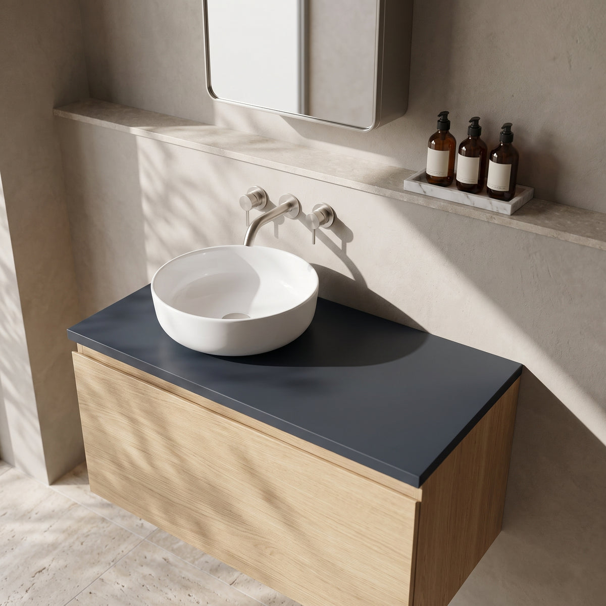 Fairford Soft Black Co-ordinating Worktop 800 x 390 x 18mm