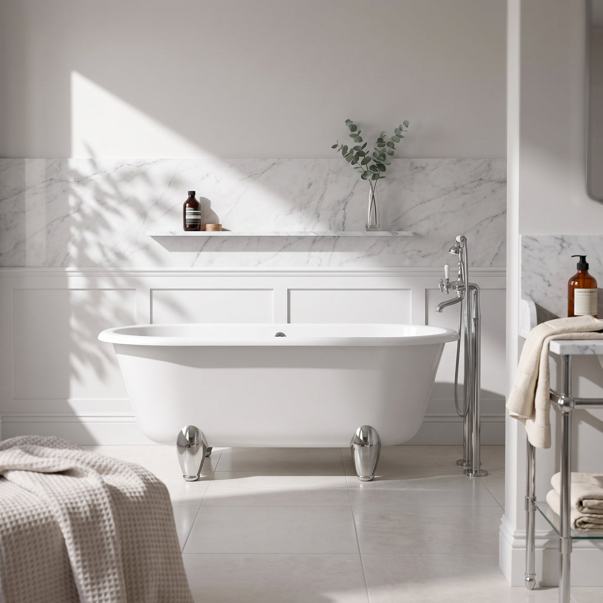 Fairford Bolsover 1500mm Freestanding Baths - Various Feet Options-Deacon Feet