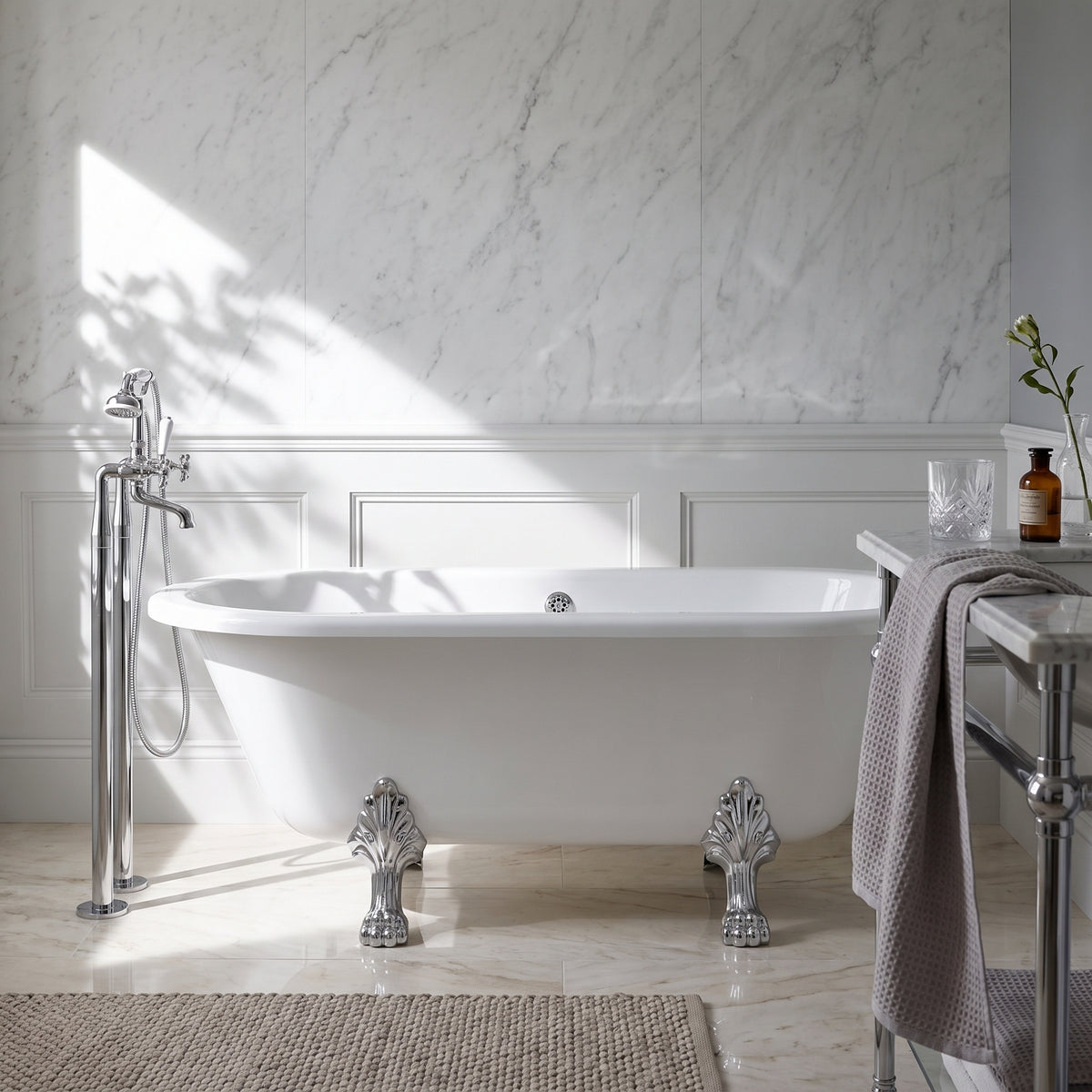 Fairford Bolsover 1500mm Freestanding Baths - Various Feet Options-Pride Feet