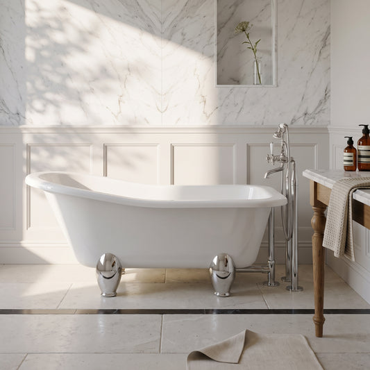 Fairford Portchester 1700mm Freestanding Baths - Various Feet Options-Deacon Feet