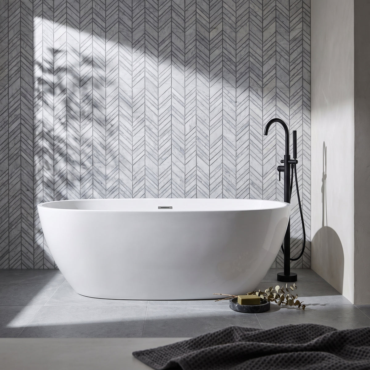 Fairford Woodsley 1555 x 750mm Freestanding Bath