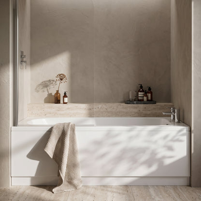 Fairford Novus 1700 x 750mm Single Ended Straight Bath, 0TH