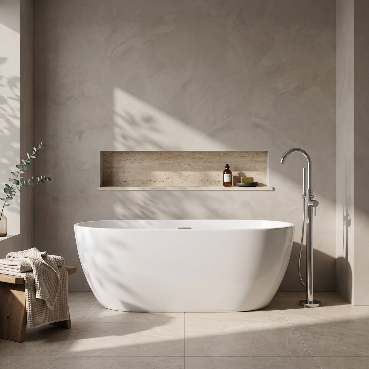 Fairford Bergamo 1655 x 750 x 580mm Freestanding Bath