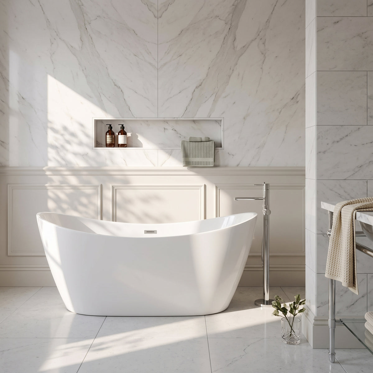 Fairford Dukestone 1700 x 800mm Freestanding Bath