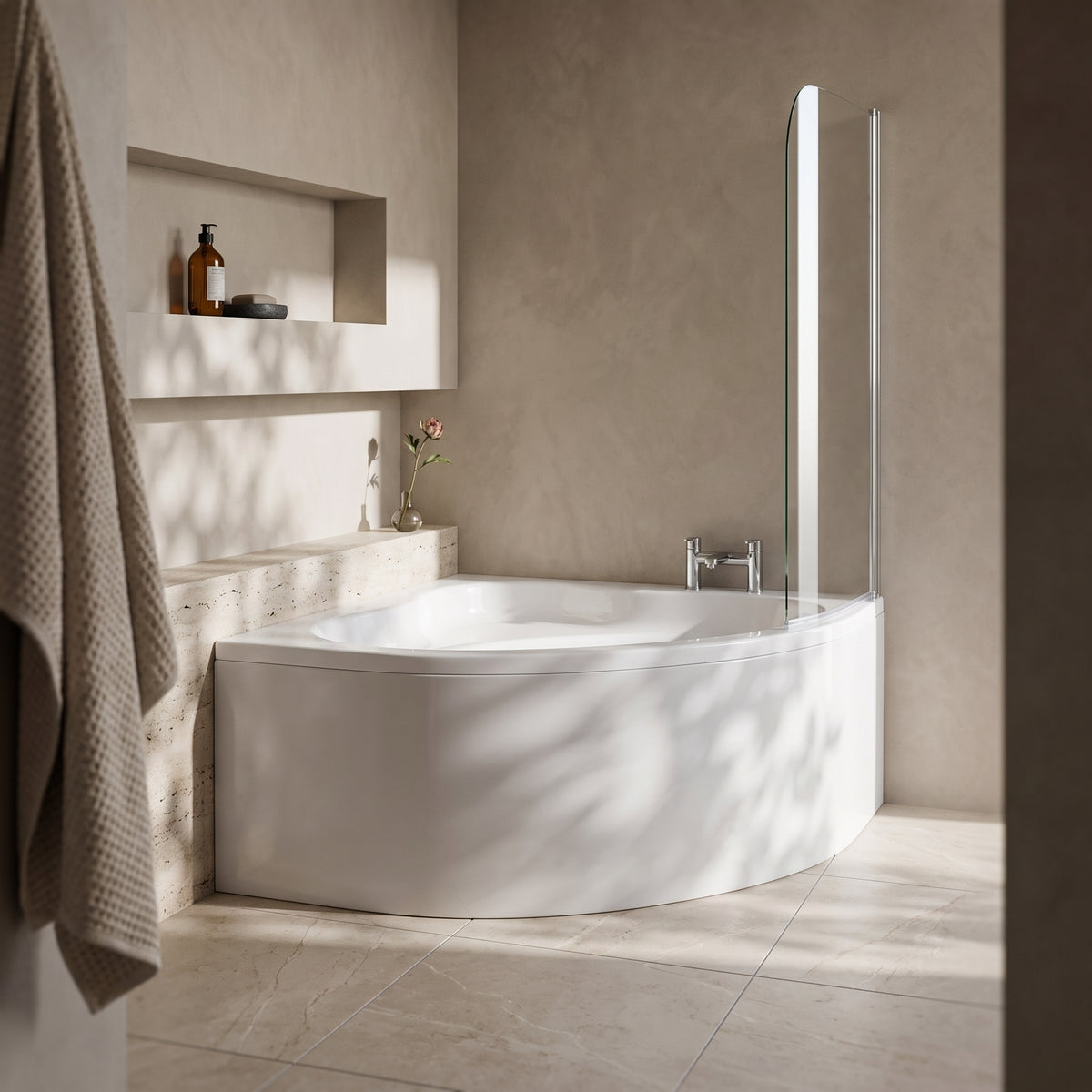 Fairford 1450 x 950mm LH Corner Bath