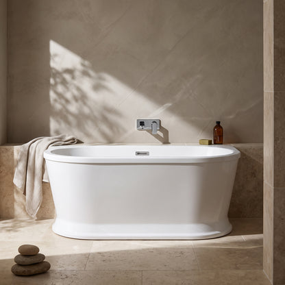 Fairford Farrara Back To Wall 1500 x 740 x 600mm Freestanding Bath