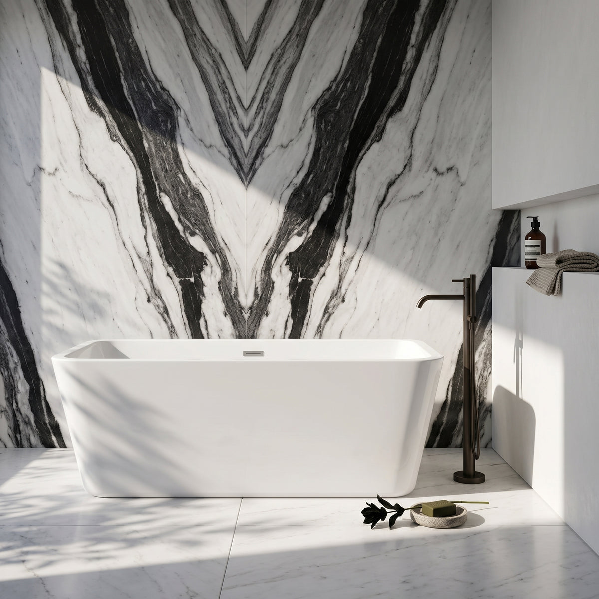 Fairford Torino 1700 x 735 x 580mm Freestanding Bath