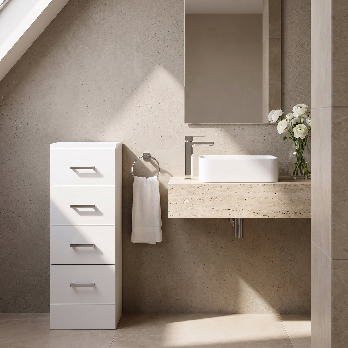 Fairford Opto 300mm 4 Drawer Drawer Unit - 300mm Deep