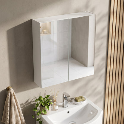 Fairford Aspri 2 600mm Gloss White Mirror Unit