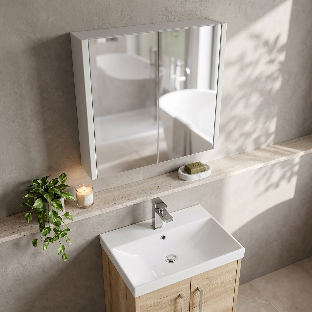 Fairford Kingsly 600mm Mirror Cabinet