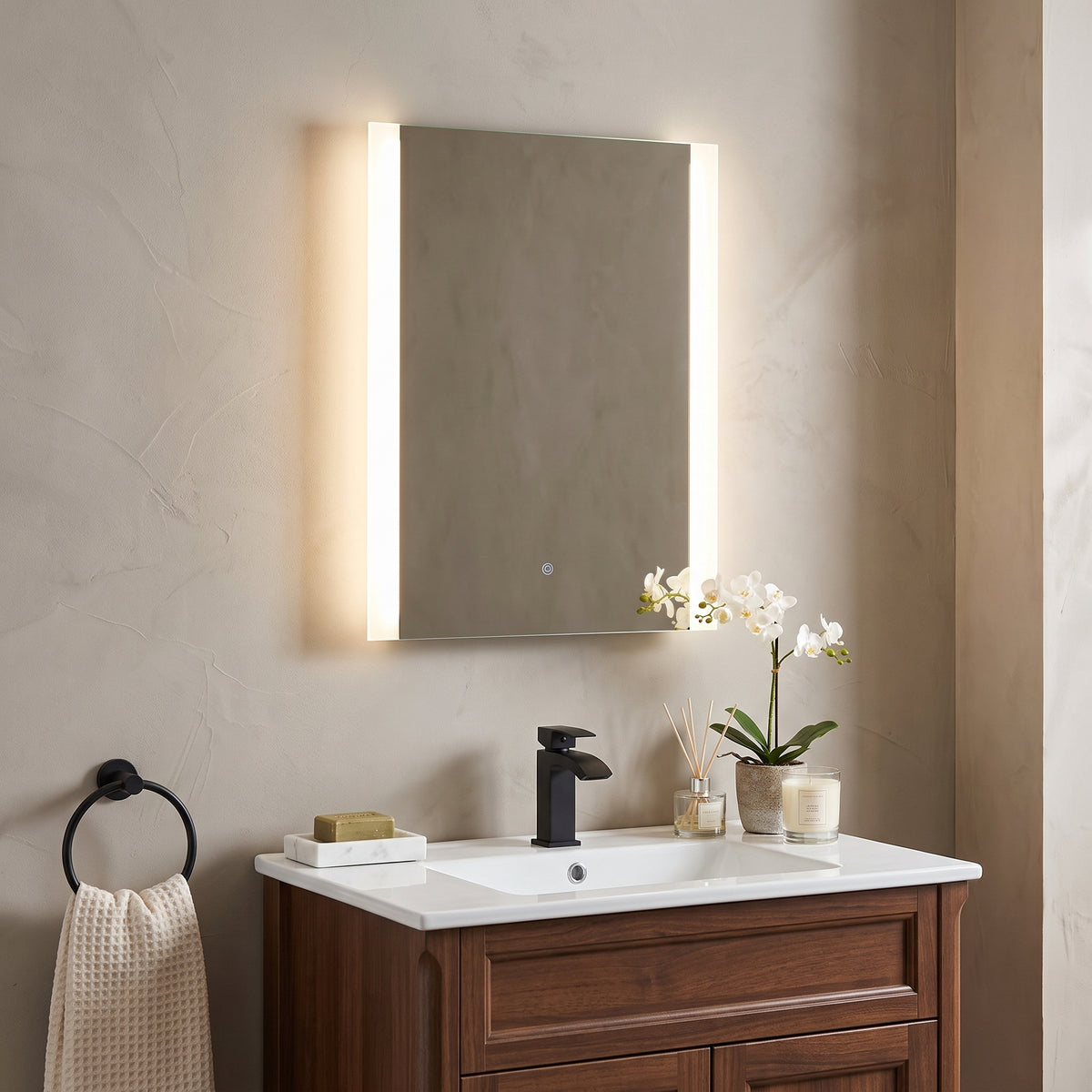 Fairford Hori 500 x 700mm LED Touch Sensor Mirror