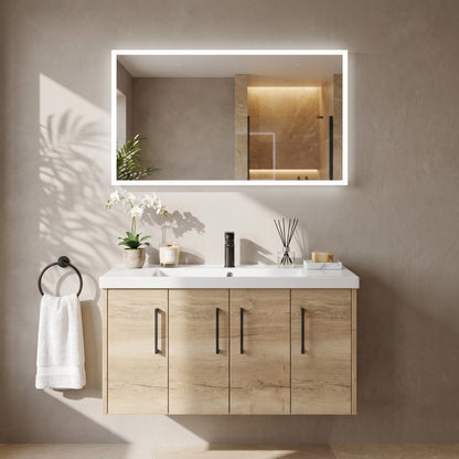 Fairford Mosca Led Mirror With Demister Pad And Shaver Socket - 1200mm X600mm