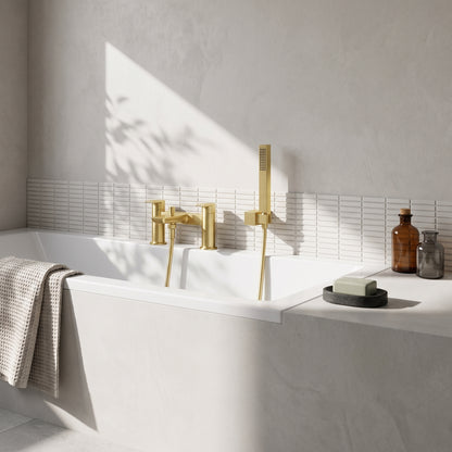 Fairford Una Brushed Brass Bath Shower Mixer