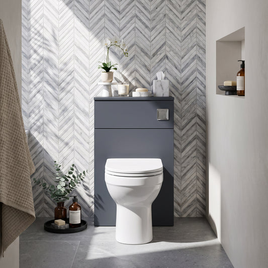 Fairford Aspri Soft Black 500mm WC Unit