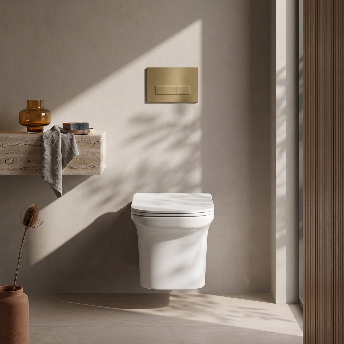 Fairford Grove Lip Wall Hung Toilet with Soft Close Seat