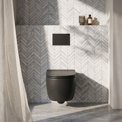 Nera Round Wall Hung Pan with Soft Close Seat