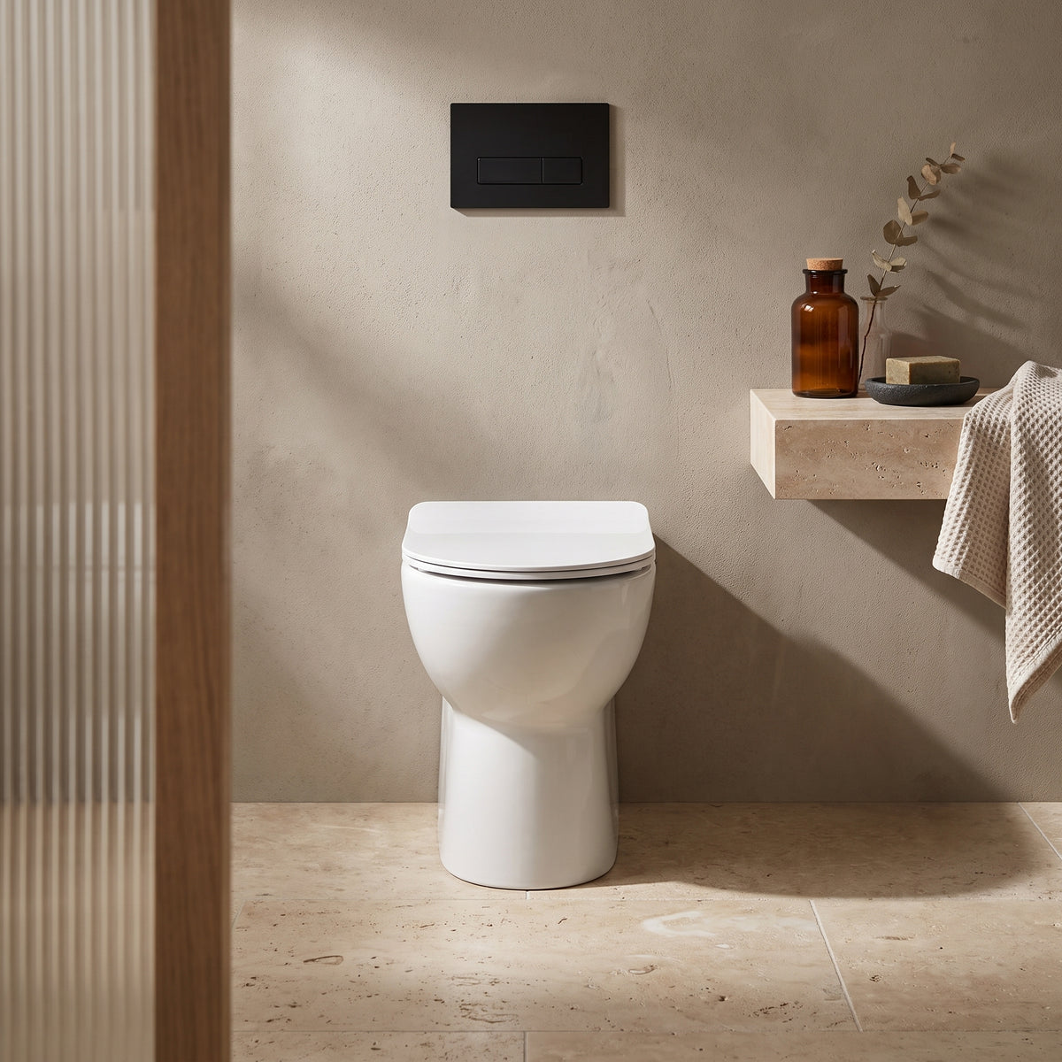 Fairford Palio Rimless Back To Wall Toilet with Slim Soft Close Seat