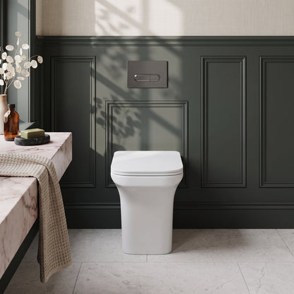 Fairford Grove Lip Back To Wall Toilet with Soft Close Seat