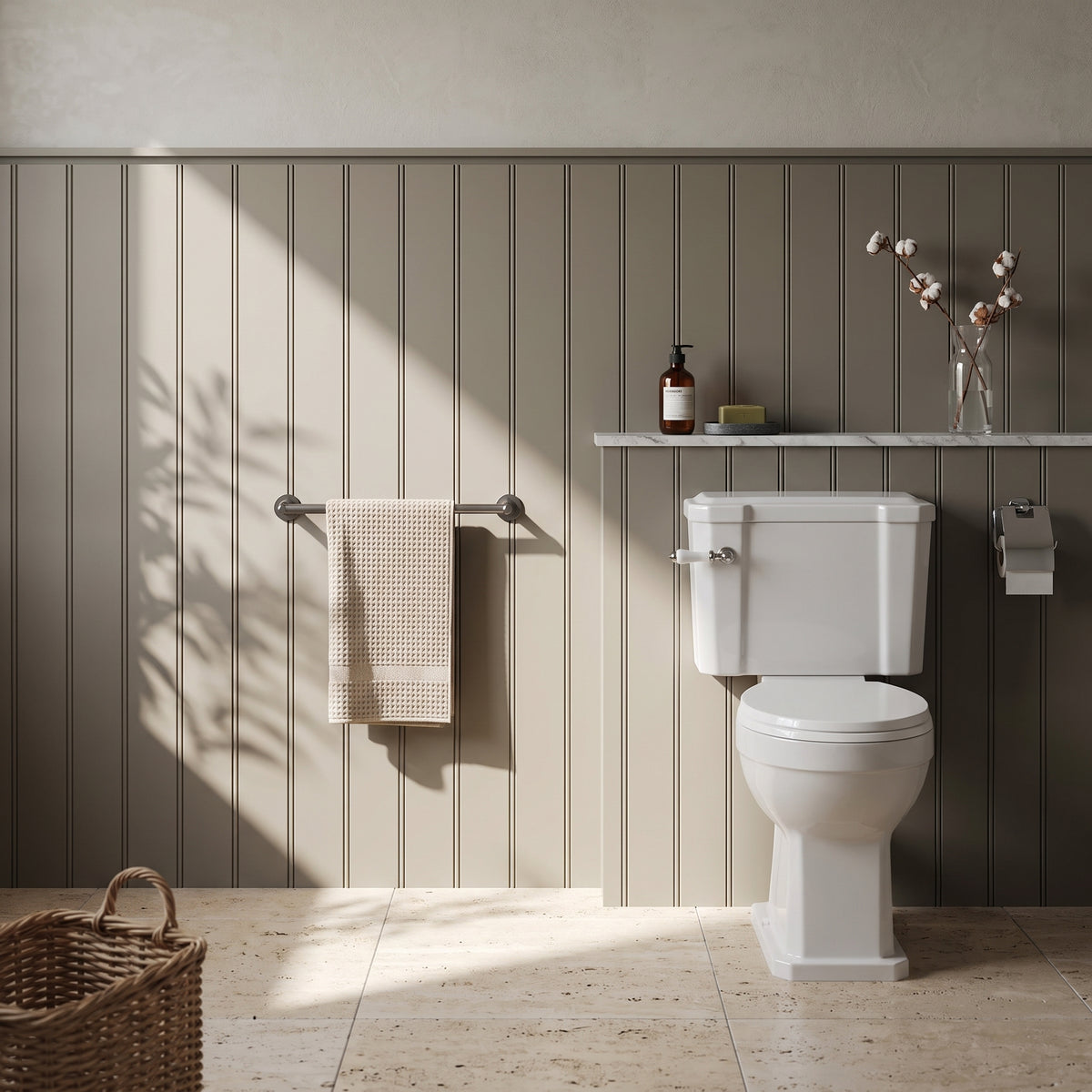 Fairford Hexam Close Coupled Toilet, excludes Seat