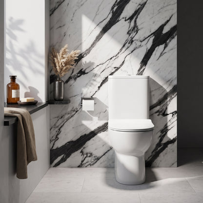 Fairford Palio Rimless Close Coupled Toilet with Slim Soft Close Seat