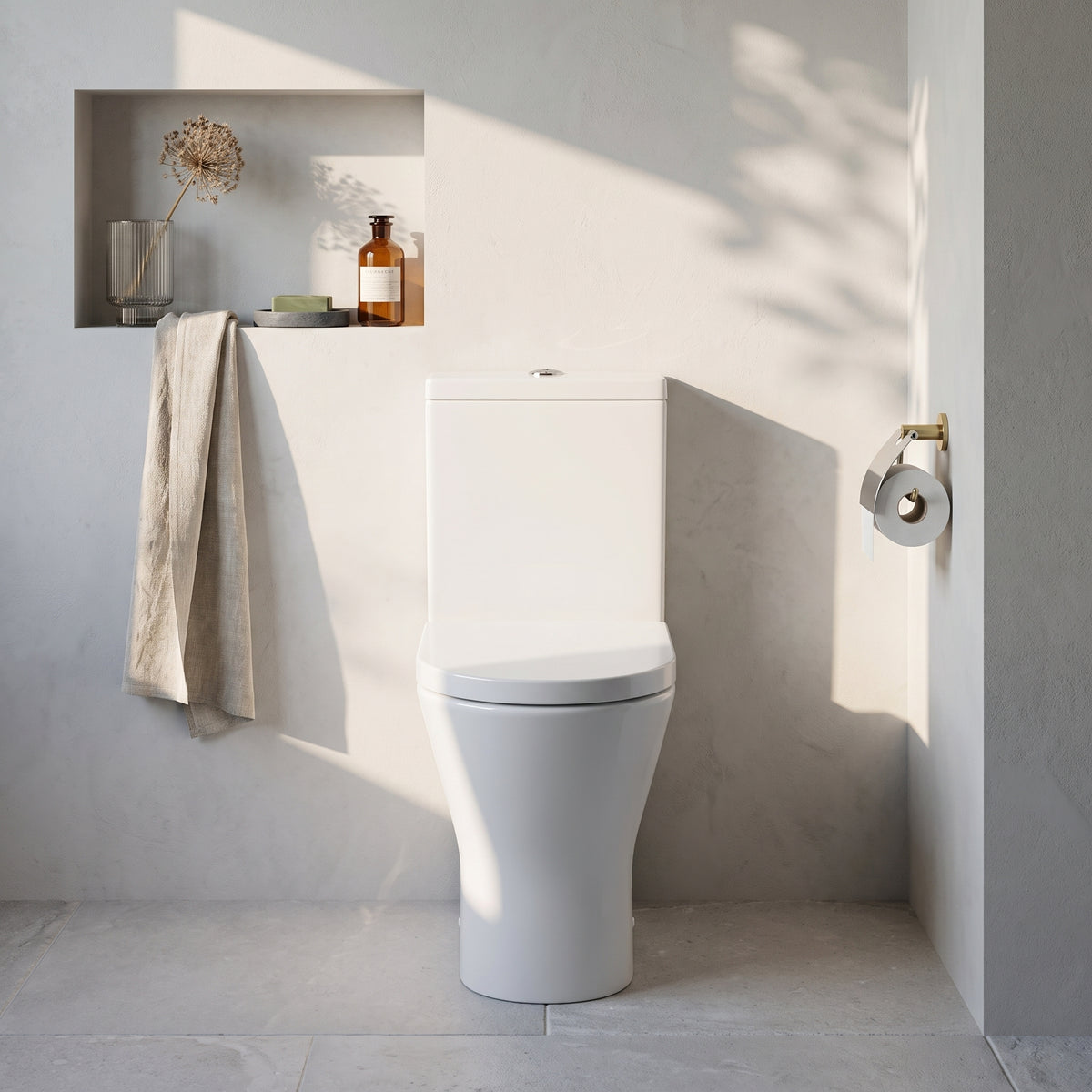 Fairford Sierra Comfort Height Close Coupled Toilet with Soft Close Seat