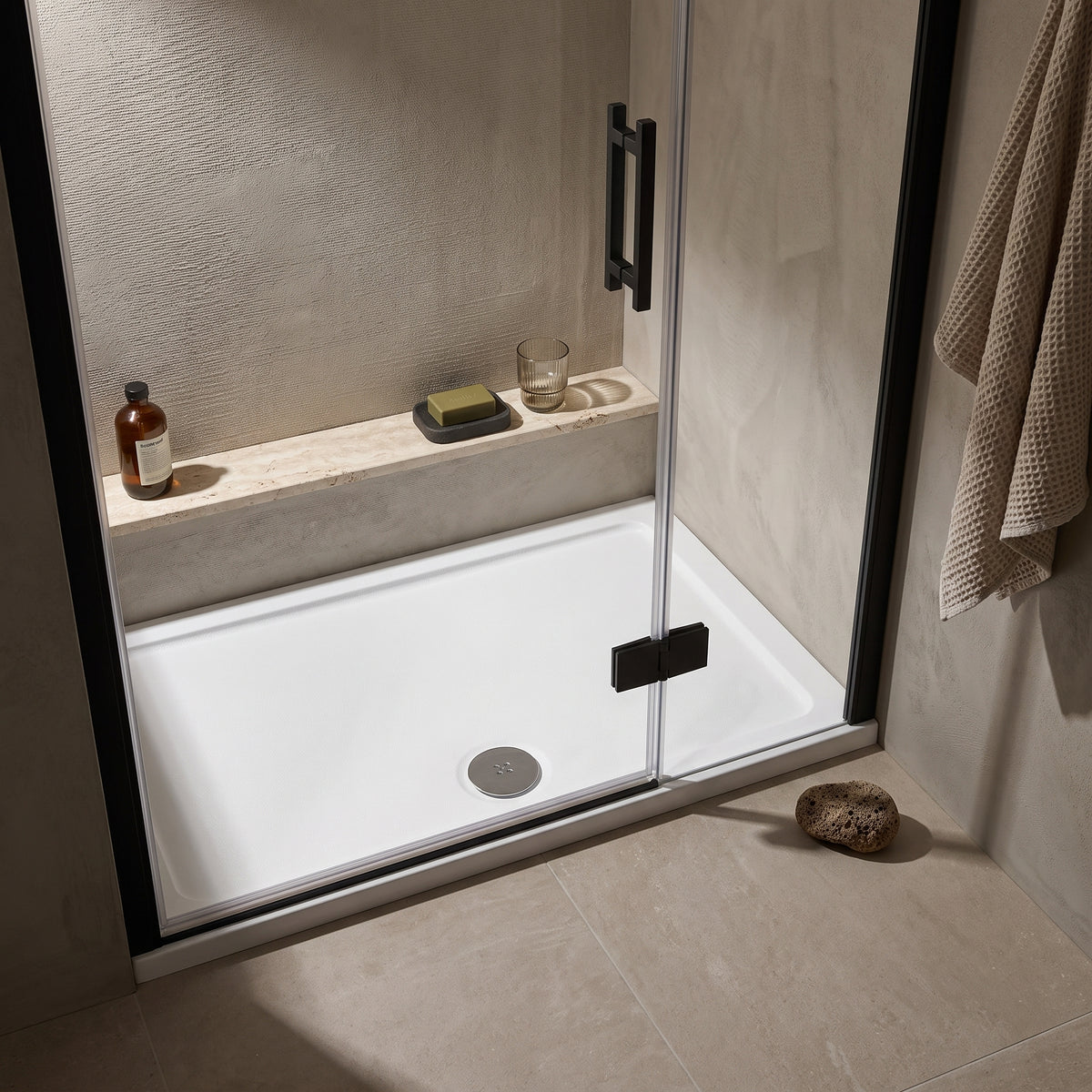 Fairford 1100 x 900mm Antislip Rectangular Shower Tray