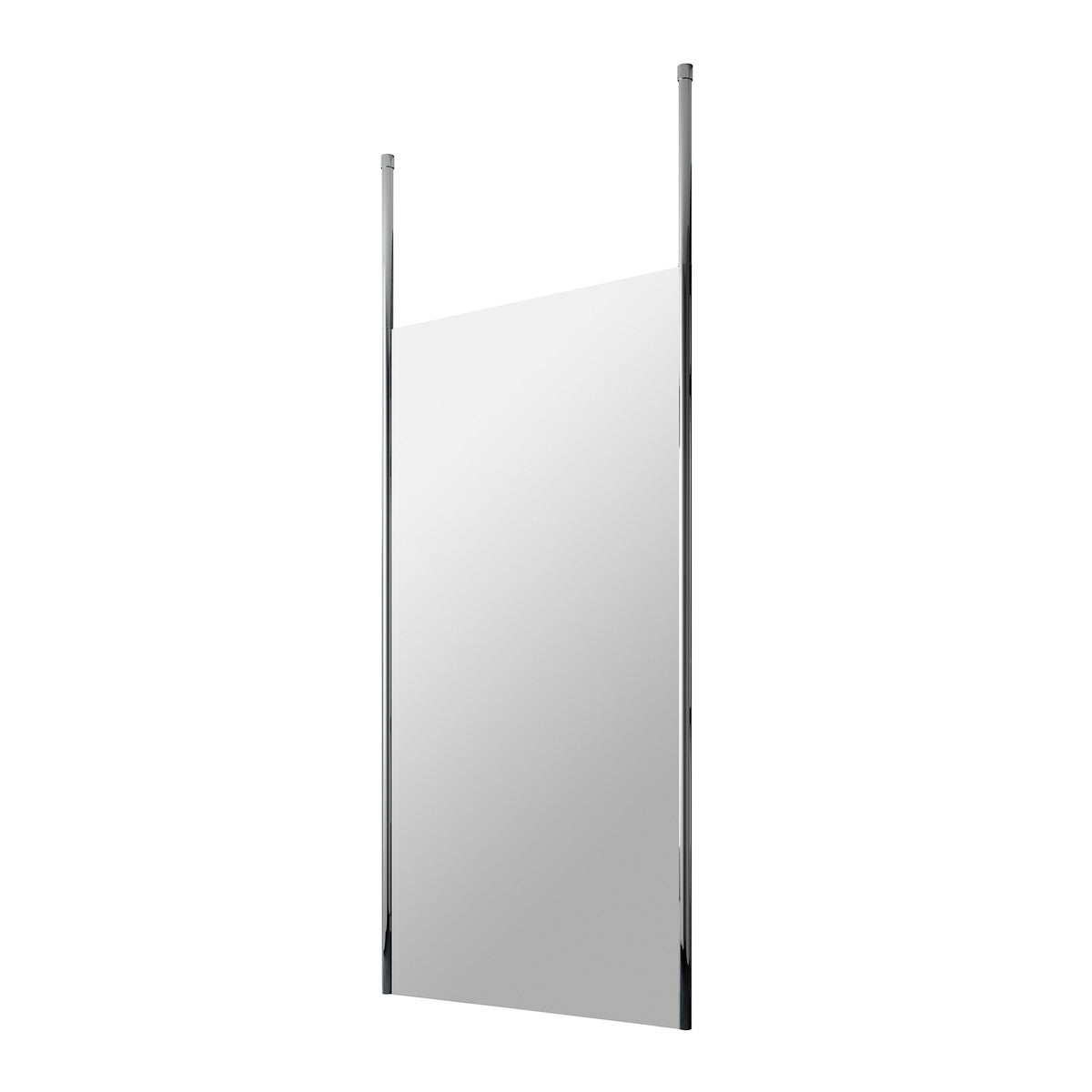 Fairford 1000mm 8mm Wetroom Screen, 2 Ceiling Posts, 1950mm