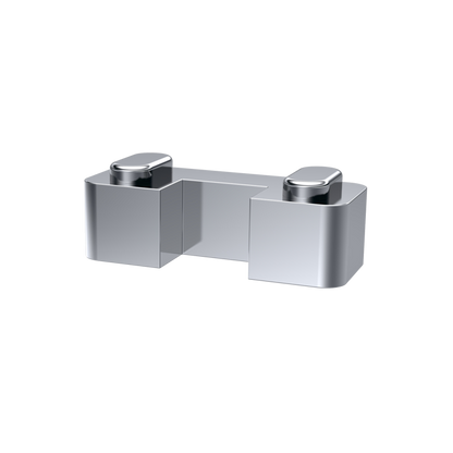 Fairford Chrome Wetroom Screen Support Foot, Horseshoe