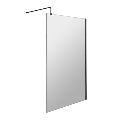 Fairford 1200mm 8mm Matt Black Framed Wetroom Screen